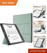 Durable Waterproof Kindle Scribe Case -  Leather with Dual Viewing Angles picture