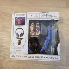 Harrg Potter Wizarding World Gryffindor 3 Pc Tech Bundle Headset Wireless Mouse picture