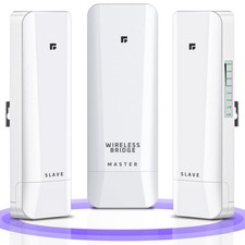 Wireless Bridge, Pre-Configured 3 Pack Long Range WiFi Bridge Point 3 Pack (5KM) picture