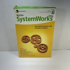 Norton SystemWorks 2004 Vintage  Software CD and Manual (open box) picture