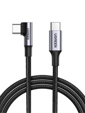 UGREEN 100W Right Angle USB C Cable, Fast Charging 3.3ft 3.3 ft, Black picture