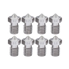 3D Printer Extruder Nozzle M6 0.2mm-1.2mm For Filament 1.75mm Stainless Steel picture