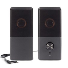 Computer Speaker Compact Size Headphone Jack Enhanced Bass Volume Control 3.5mm picture