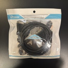 DTech DB9 9 Pin Serial Cable Male to Male RS232 Straight Through, Cable 5ft picture