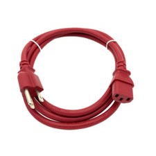 Red Color 6FT New SONY PLAYSTATION 3 PS3 1st Gen. Power Cord AC Cable Line Plug picture