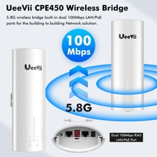 Ueevii 3KM Wifi Bridge Long Range WiFi Extender Point To Point Work wit Starlink picture