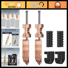 2PCS 0.4mm Quick-Swap Copper Alloy Nozzle for 3D Printer Hotend, Silicone Cover picture