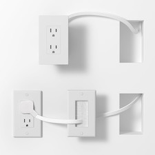 In Wall Cable Management Kit,Recessed Outlet Box for Wall Mount TV, Outlet Reloc picture