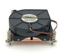 LGA2011 115X 1U Active CPU Cooler PWM Fan Multi-Platform Pure Copper Heatpipe picture