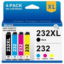 232XL T232XL Ink Replacement For Epson XP-4205 XP-4200 WF-2950 (4-Pack) picture