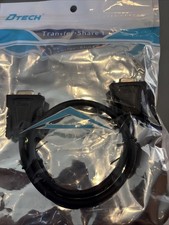 DTech RS232 Straight Through Cable F/F 1.5 Ft Model Do-9005C/0.5m New picture