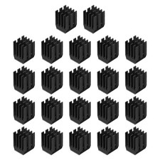 22Pcs 9x9x12mm Heatsink Aluminum Radiator Heat Sink Cooling Black picture
