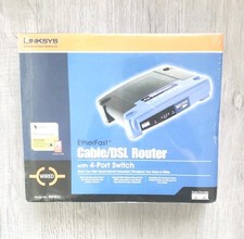 Linksys Etherfast Cable/DSL Wired Router 4 Port Switch BEFSR41 New Sealed Fastsh picture
