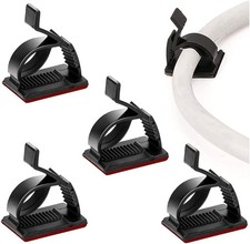 50 Pcs Adjustable Self-Adhesive Cable Clips Wire Clamps Cord Holders picture