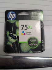 Genuine HP 75XL Tri-Color Ink Cartridge High Yield OEM Expired 09/2016 picture