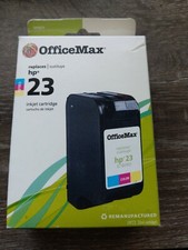 OfficeMax Remanufactured Tri-Color Ink Cartridge Replacement for HP 23 (C1823D) picture