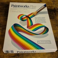 Vtg Paintworks Plus For Apple IIGS Activision Creatvity Software **NO DISK** picture