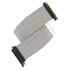 LINKUP AVA5 PCIe 5.0 Riser Cable Straight White 90cm picture