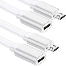 Sumind 2 Pack 10 Ft (3 Meters) Micro USB Extension Cable, Male to Female Cord Co picture