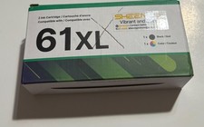SHEENGO 61XL Ink Cartridge Replacement for HP 61 XL Black Color Combo Pack NEW picture