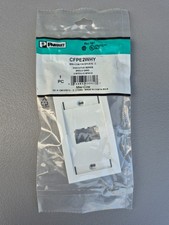 NEW Sealed Panduit CFPE2WHY 2-Port Mini-Com Faceplate, Executive Series, White picture
