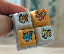 Pokemon Eevee Mechanical Keyboard Keycap Keychain – Korea CU Exclusive Limited picture