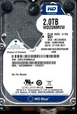 WD20NMVW-11EDZS7 S/N: WXG1E DCM: EHMT2HKB WESTERN DIGITAL 2TB THAILAND FEB 2017 picture