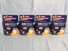 4 NEW HP 10 Yellow Original Ink Cartridge (C4842A) Expired 2001 picture
