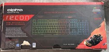 Alpha Gaming Recon Semi-Mechanical Gaming Keyboard LED Backlit Black QWERTY picture
