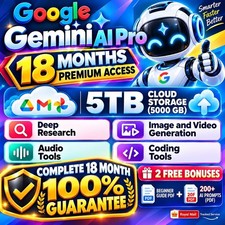 Google AI Pro 18 Month Premium Access | 5 TB | Full 18-Month Guarantee | GLOBAL picture