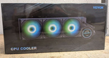 Vevor CPU Liquid Cooler AIO CPU w/ ARGB Light & 3 PWN Fans - 120mm - Intel AMD picture