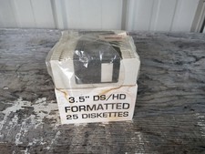 3.5in Diskettes 25-Pack DS/HD High Density IBM Formatted picture