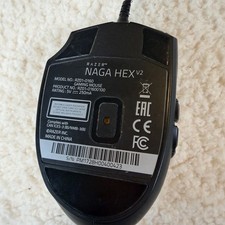 Razer Naga Hex V2 Gaming Mouse RZ01-0160 Black Wired USB 7 Button Grid TESTED picture