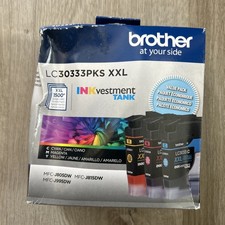 Brother LC30333PKS XXL Super High Yield Ink Cartridges C/M/Y 3 Pack EXP 08/25 picture