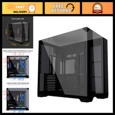 Compact ATX PC Case - Back-Connect Design, Sleek Black Finish, Ideal for Gaming picture