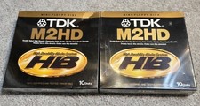 Lot 2 Boxes TDK M2HD Mini Floppy Disks 5.25'' Sealed 10 Disks Each 20 Total picture