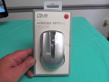QUB by Vivitar 2.4GHz Wireless Optical Mouse Silver NEW picture