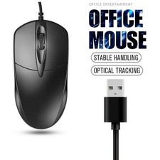 USB 2.0 Optical Wired Scroll Wheel Mouse  PC Laptop Notebook Desktop Black Mice* picture