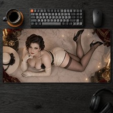 Lady Dimitrescu Large Computer Desk Mat Gaming Mouse Pad Keyboard Accessory picture