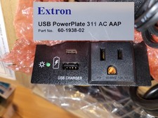 Extron 60-1938-02 USB PowerPlate 311 AC AAP, One US AC, Double-space, Black picture
