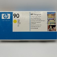 Genuine HP 90 Yellow Printhead & Cleaner C5057A 4000/4500 Exp 2019 picture