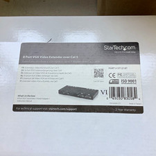 StarTech.com ST1218T Powered 8-Port 1:8 VGA Extender over Cat5 Black picture