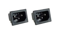 2 Pack AC Power IEC Standard C-14 Inlet Connector Snap-In R-301SN picture