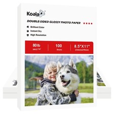 300 Sheet Koala Double Sided Glossy 80LB Photo Paper 8.5x11 Picture Paper Inkjet picture