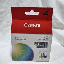 CANON Pixma BCI-16 Twin Pack Color Ink Cartridges Genuine Printers Computers picture
