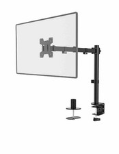 WALI Single Monitor Desk Mount Arm, Rotate/Swivel/Tilt, Fits 13–27