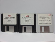 NEC PS Printer Support Kit Macintosh 3.5” Disks Version 1.3 & Control Panel 2.2 picture