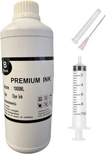 1000ml 1 Liter Refill Bulk Ink for HP all Printers Black 34oz picture