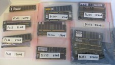 54 pieces PC Computer Memory SDRAM PC133/PC100/PC66 168-pin DIMMs, Large Lot picture