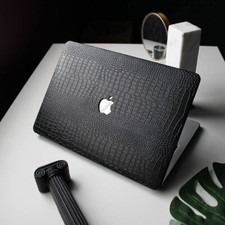 Crocodile Texture PU Leather Case For Macbook M2 M3 Air 13 15 Pro 16 14 11 12